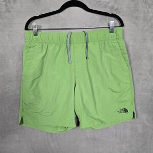 The North Face Mens‎ Medium Lined Green Flashdry drawstring pockets swim
